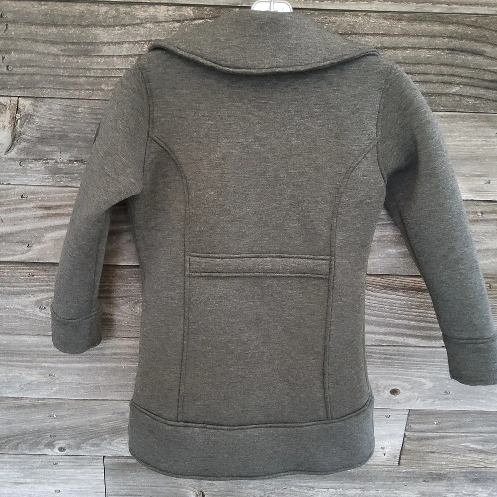 Steve Madden Charcoal Zip-Up Jacket Size Small Petite 7/8
